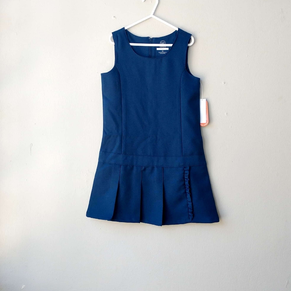 NWT Wonder Nation Navy Blue Girls Uniform Jumpers